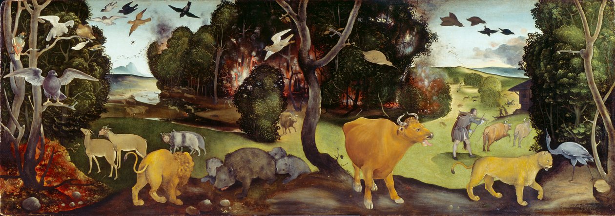 Skogsbranden, c1505 av Piero di Cosimo