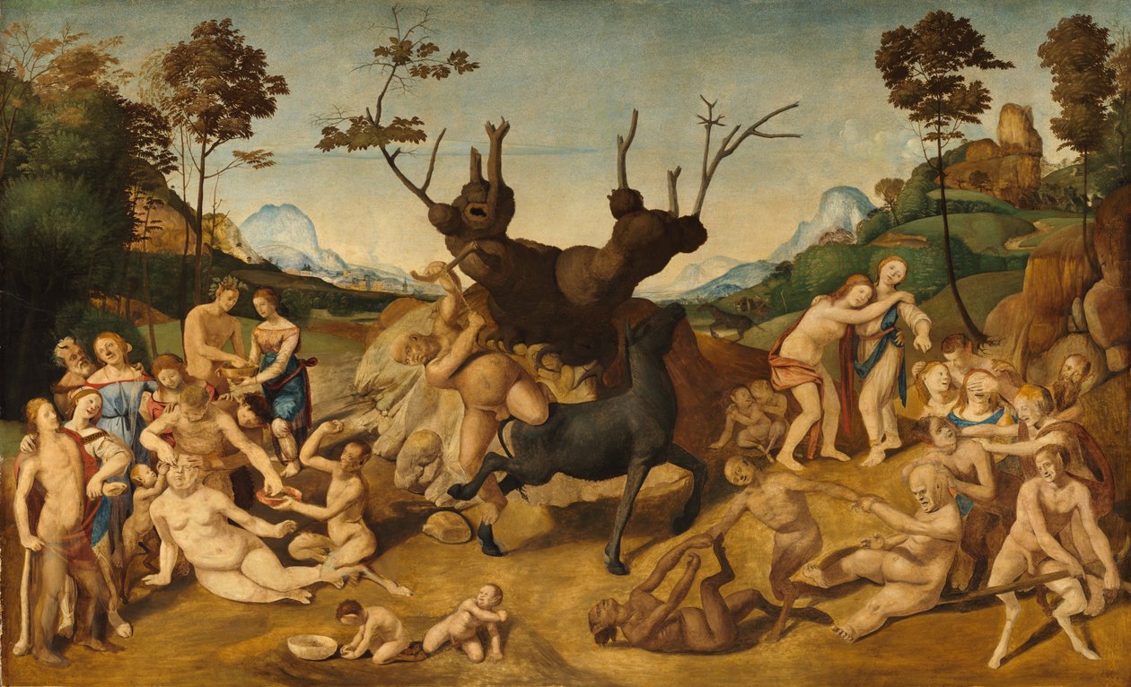 Silenus olyckor av Piero di Cosimo