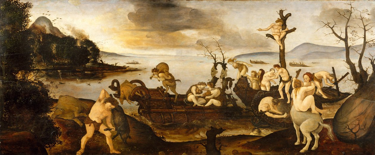 Återkomsten från jakten, ca. 1494-1500. av Piero di Cosimo