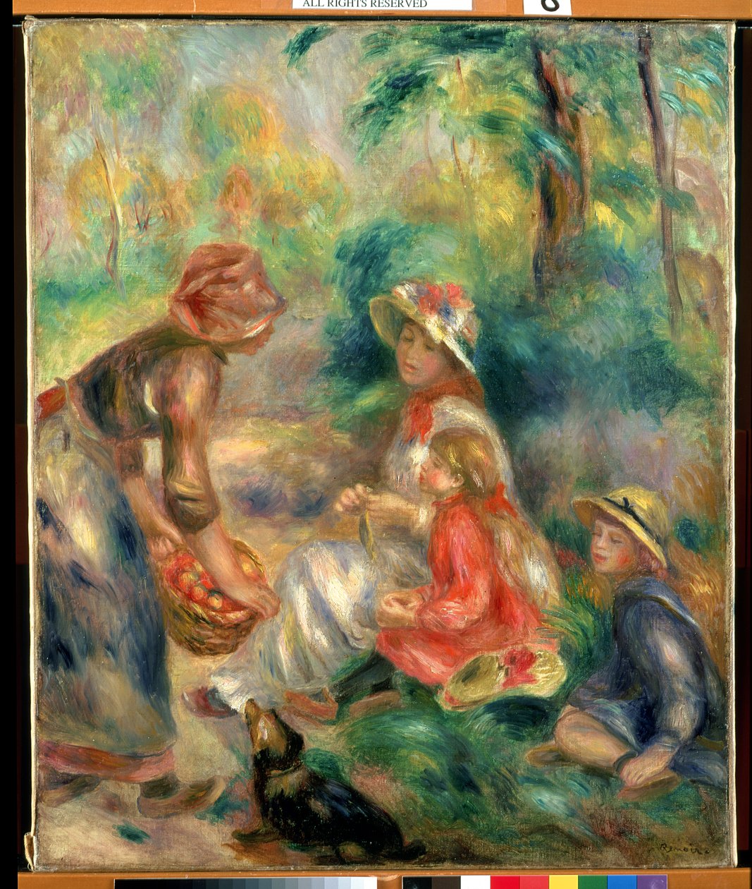 Apple-försäljare, ca 1889 av Pierre Auguste Renoir