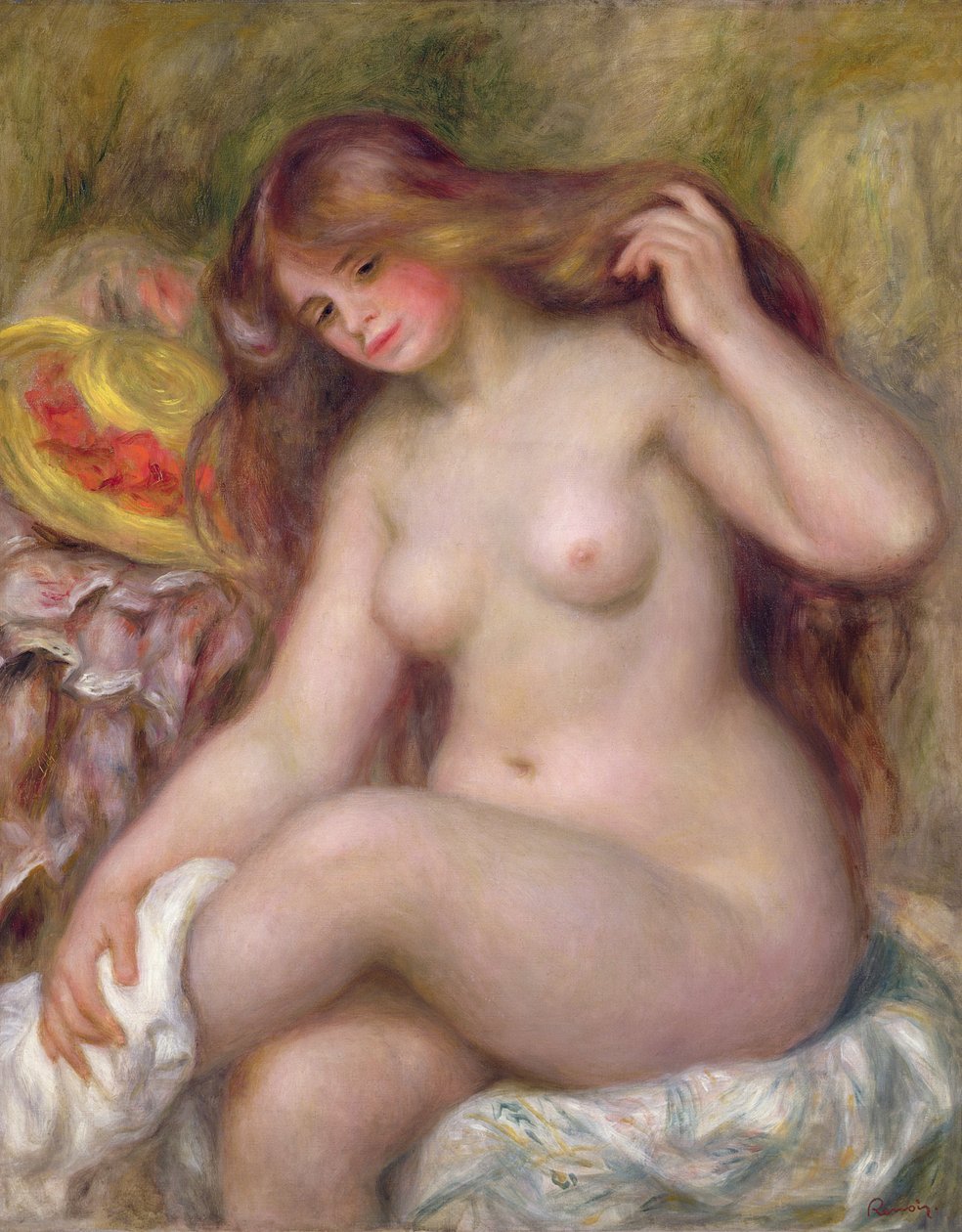 Badare, ca 1903 av Pierre Auguste Renoir