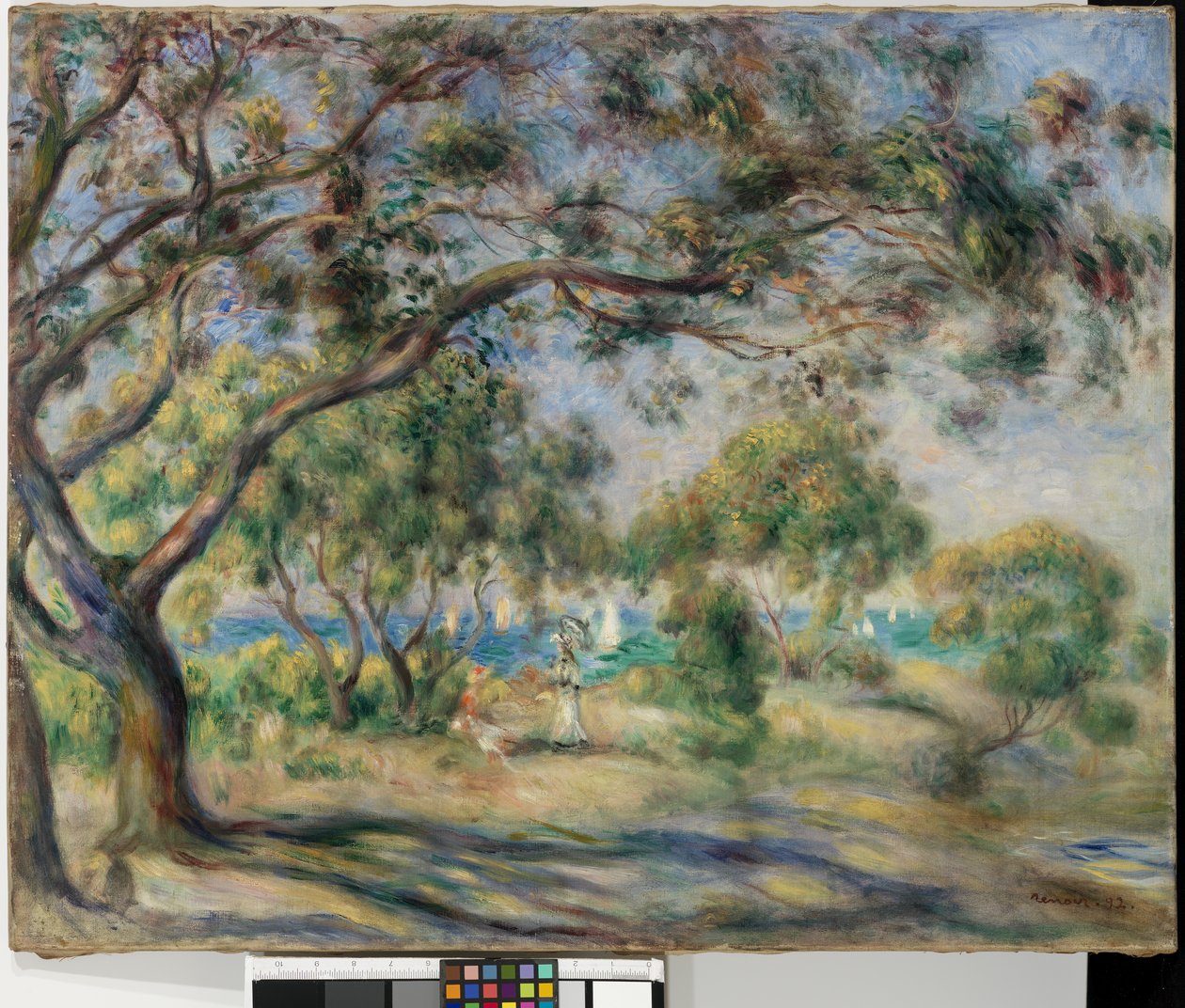Stolens trä (Noirmoutier) 1892 av Pierre Auguste Renoir