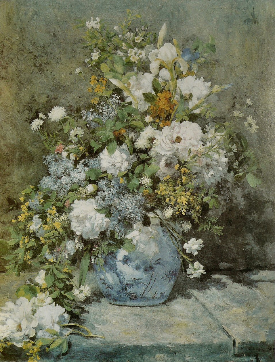 Bouquet printanier av Pierre Auguste Renoir