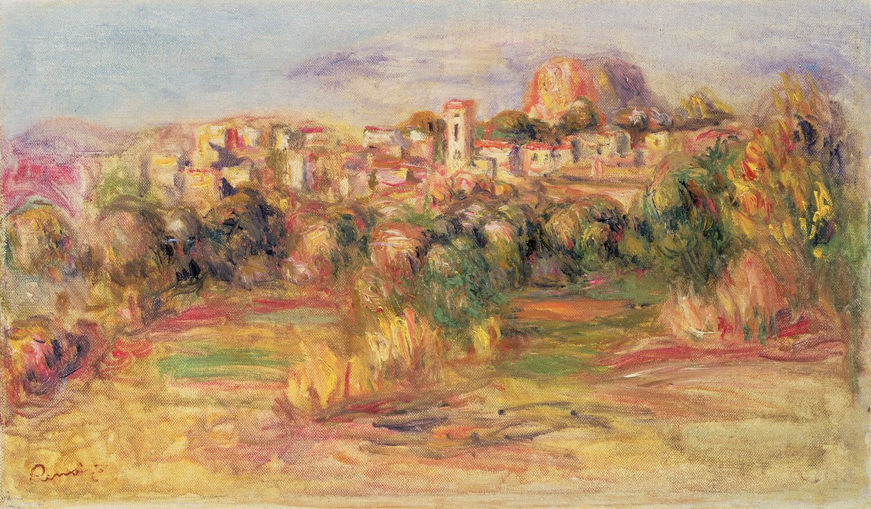 Cagnes, ca 1900 av Pierre Auguste Renoir
