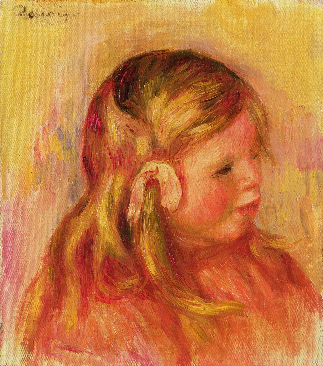 Claude Renoir, 1908 av Pierre Auguste Renoir