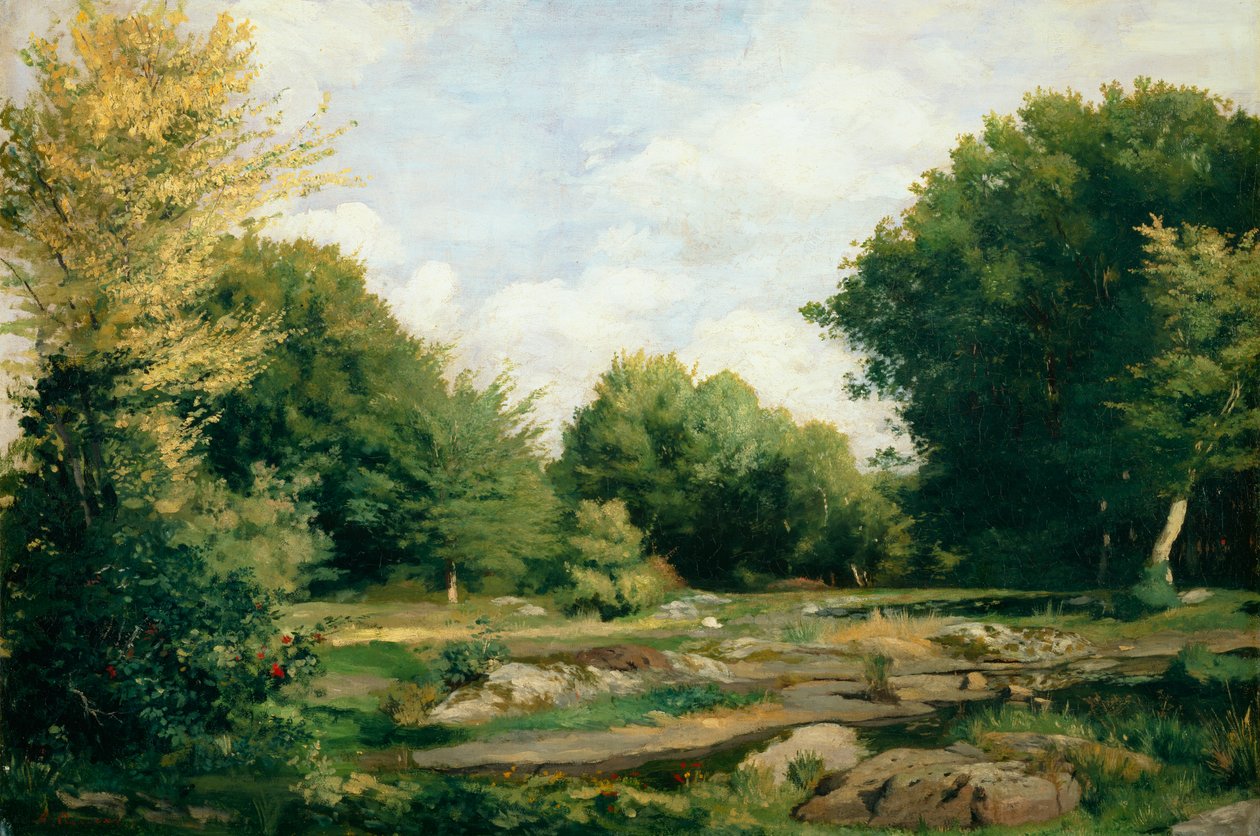 Röjning i skogen, 1865 av Pierre Auguste Renoir