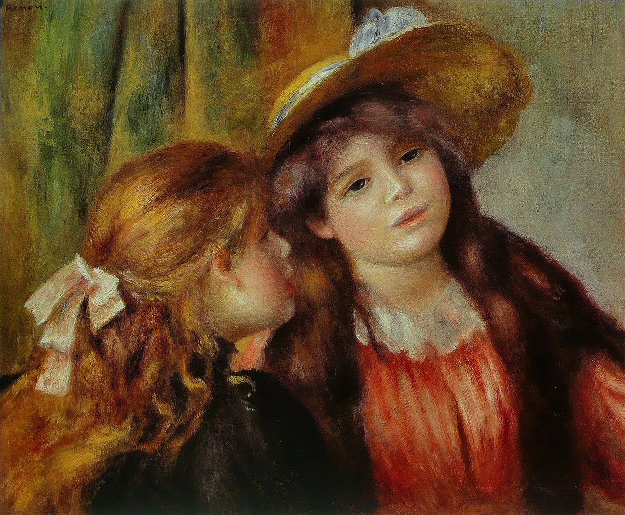 Deux fillettes av Pierre Auguste Renoir