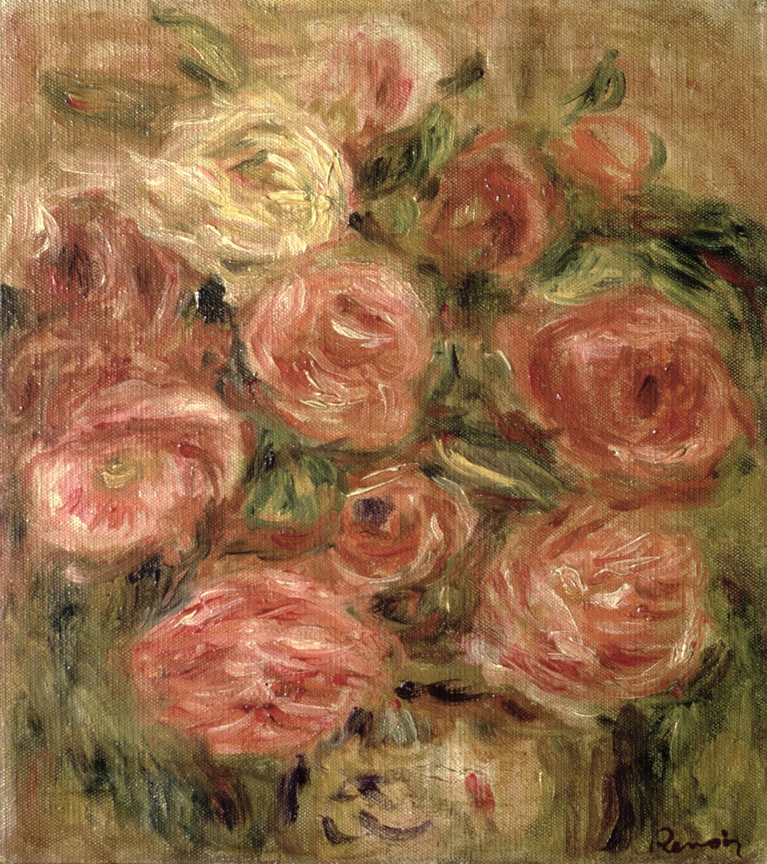 Blommor, 1913-19 av Pierre Auguste Renoir