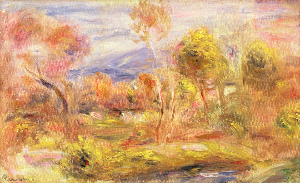 Glade, ca 1909 av Pierre Auguste Renoir