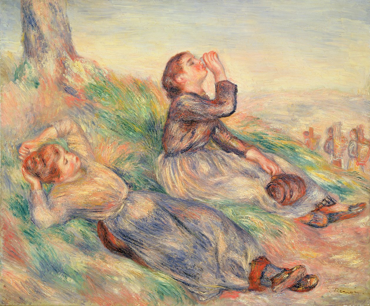 Druvsamlare vilar, 1884 av Pierre Auguste Renoir