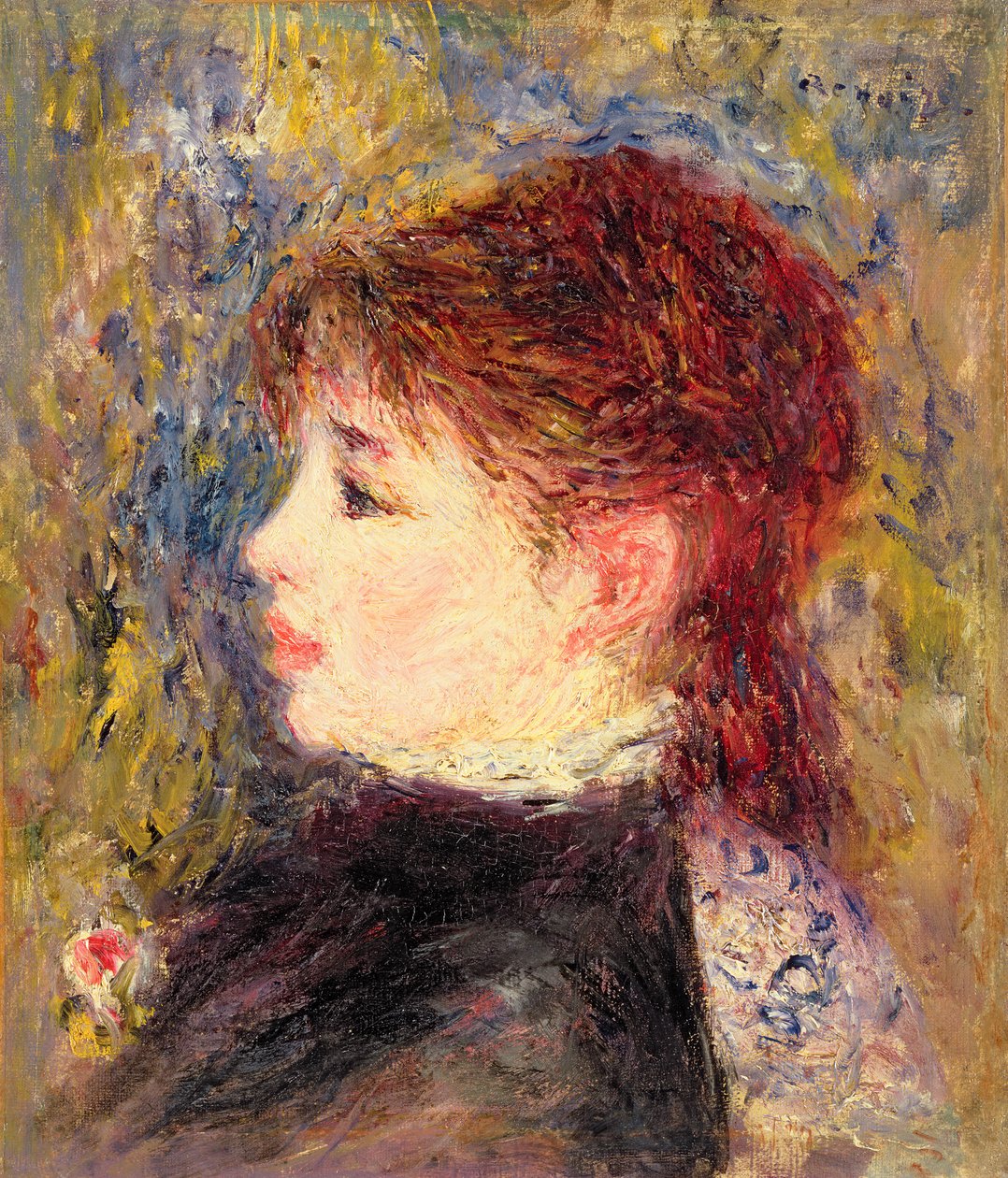Chef för Margot, c.1878-79 av Pierre Auguste Renoir