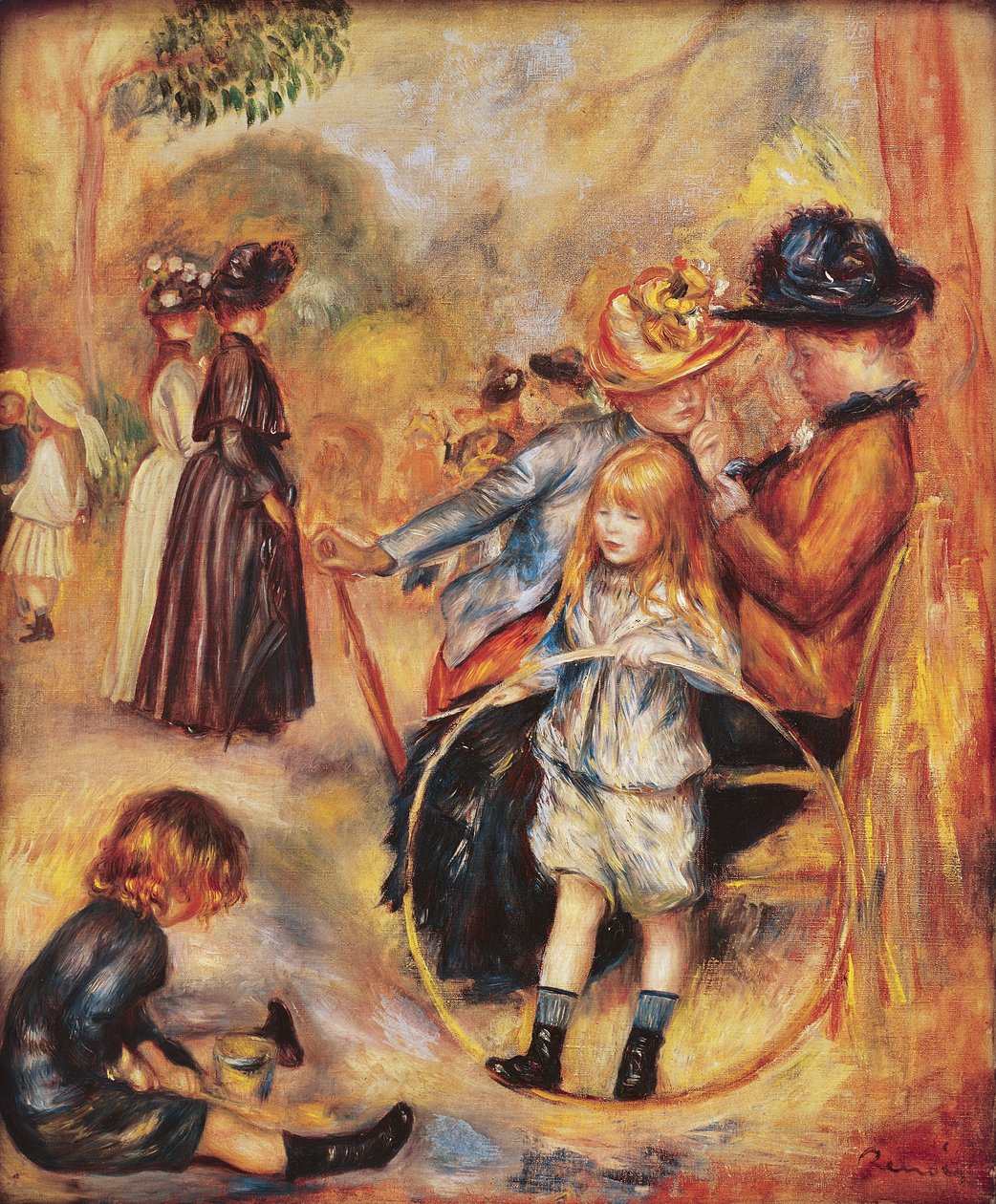 I Luxembourgträdgården, 1883 av Pierre Auguste Renoir