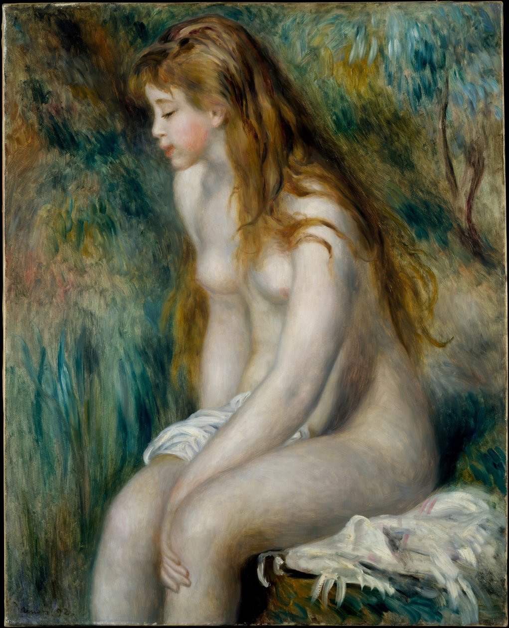 Junge Badende av Pierre Auguste Renoir
