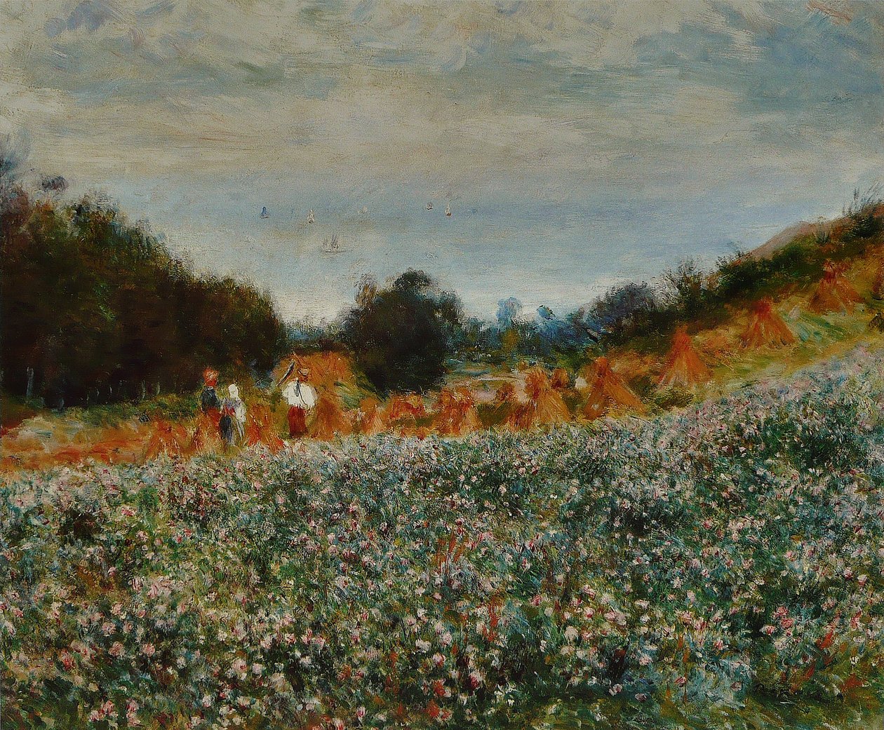 La Moisson av Pierre Auguste Renoir