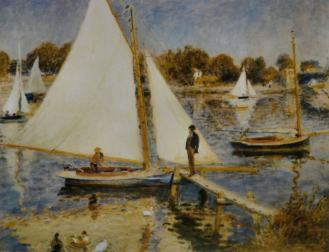 La Seine à Argenteuil av Pierre Auguste Renoir