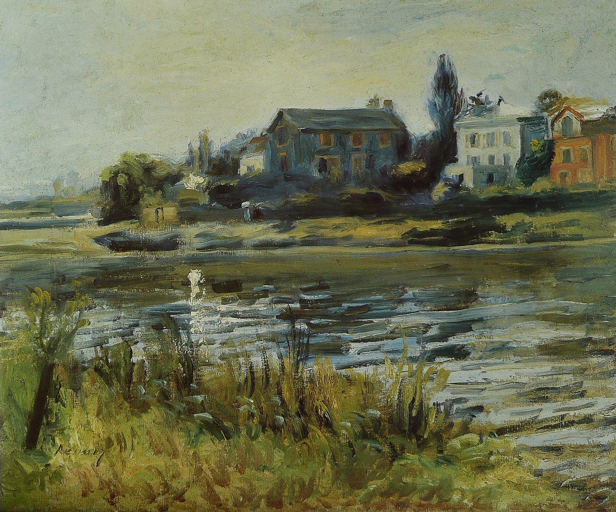 La Seine à Chatou av Pierre Auguste Renoir