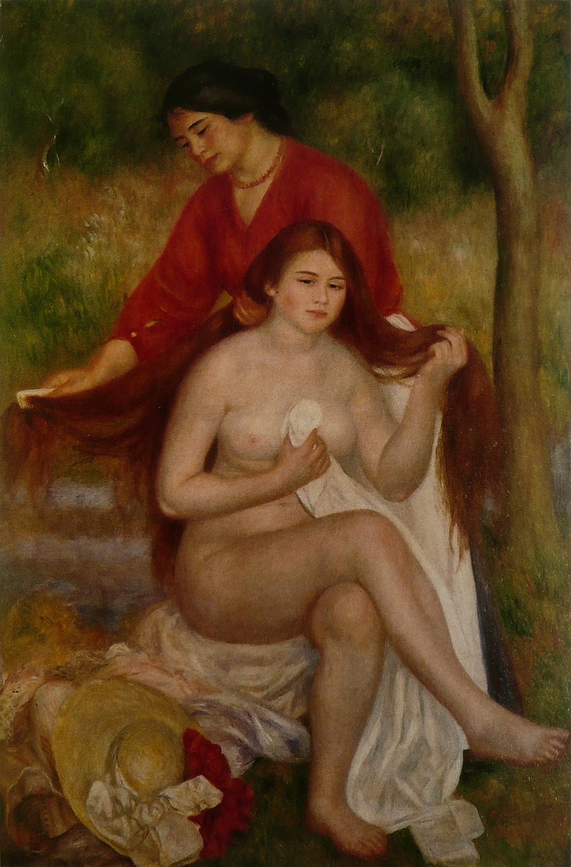 La Toilette av Pierre Auguste Renoir