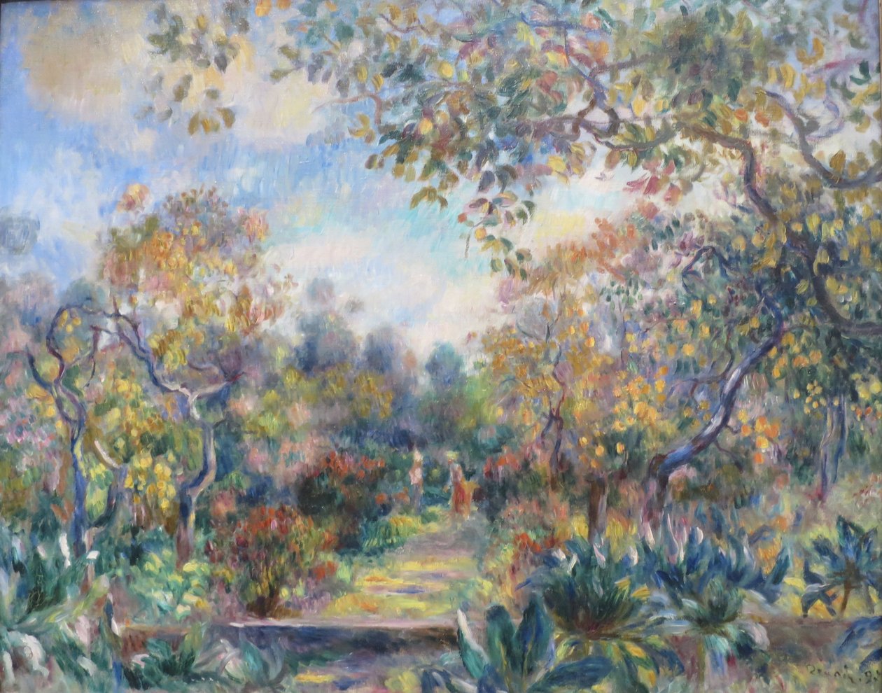 Landskap på Beaulieu av Pierre Auguste Renoir