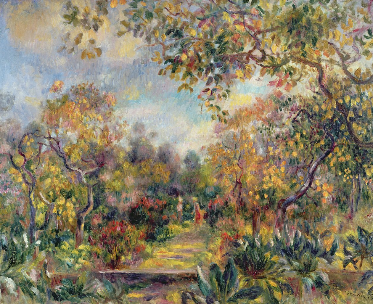Landskap i Beaulieu, ca 1893 av Pierre Auguste Renoir