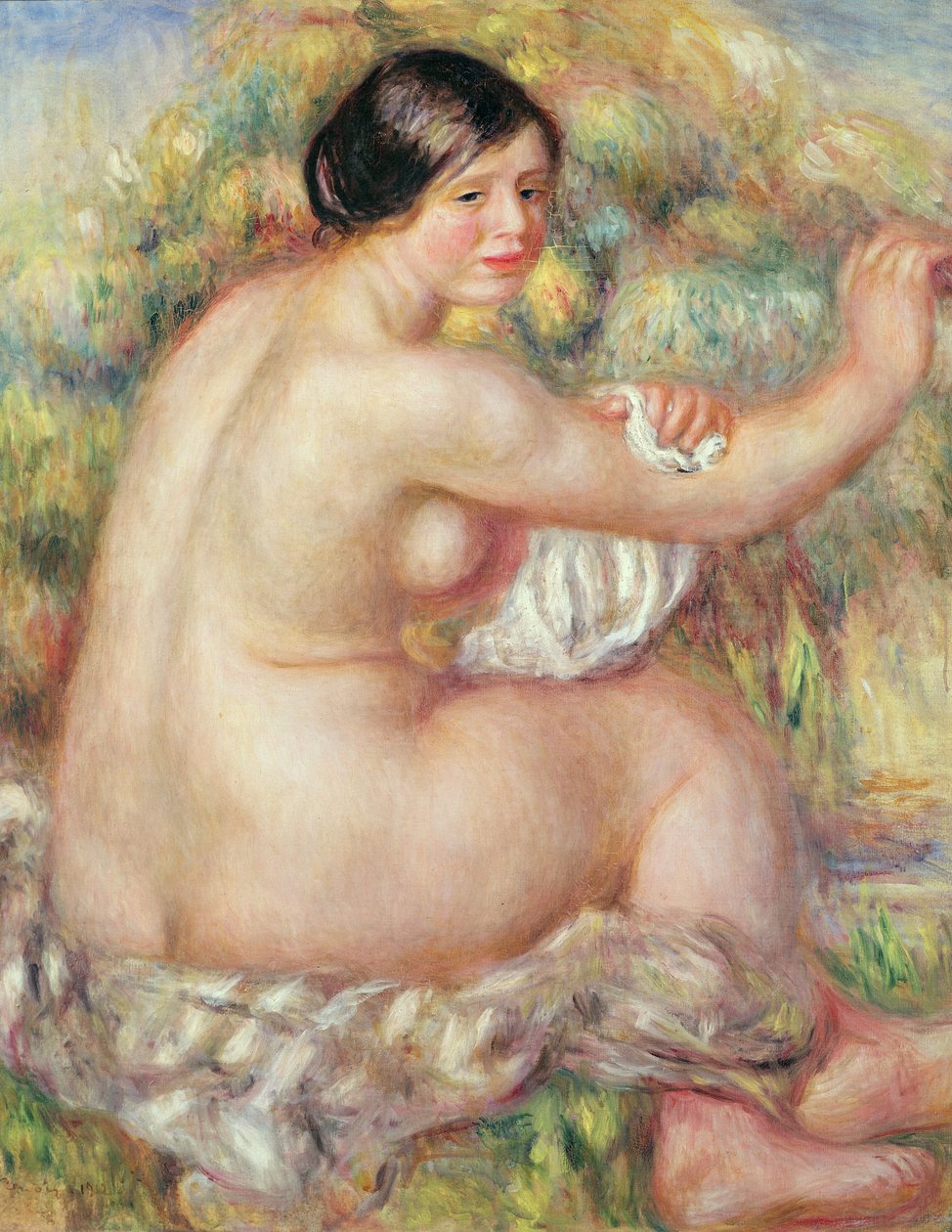 Stort sittande naken av Pierre Auguste Renoir