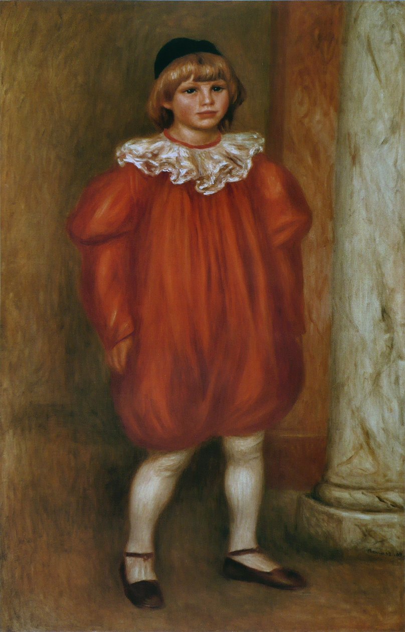 Le Clown (Claude Renoir) av Pierre Auguste Renoir
