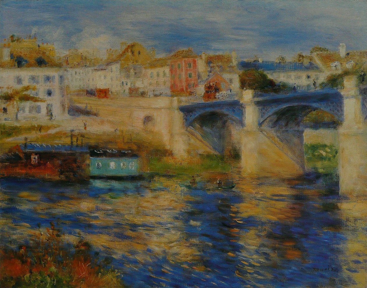 Le Pont de Chatou av Pierre-Auguste Renoir