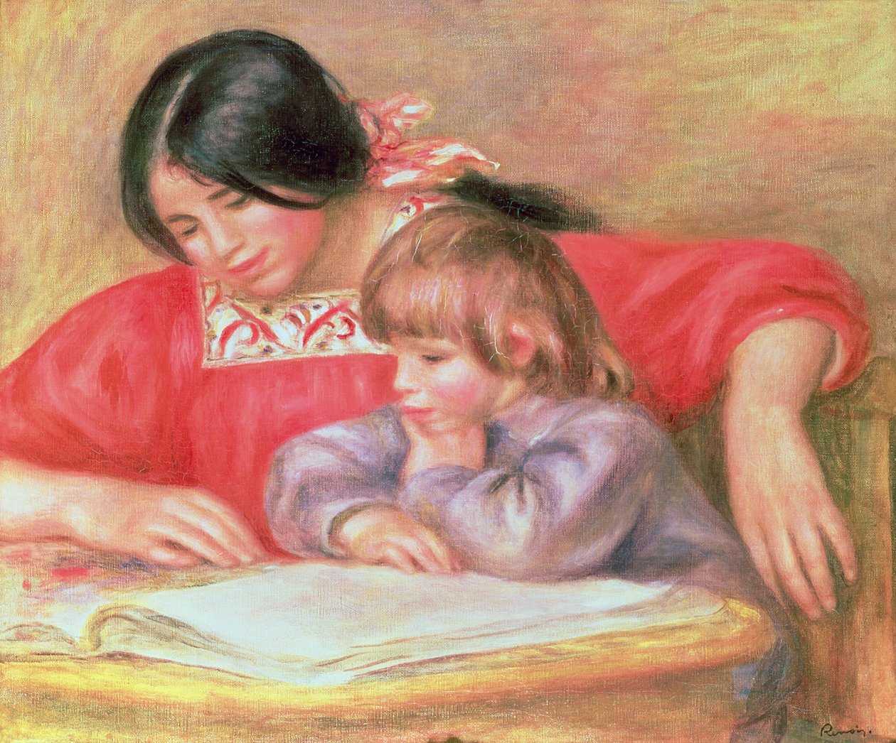 Leontine och Coco av Pierre Auguste Renoir