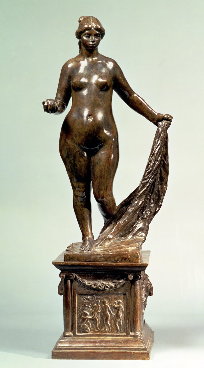 Lilla Venus (stående) (bokstavsbeteckning E, upplaga 8, gjuten av Valsuani) (brons) av Pierre Auguste Renoir