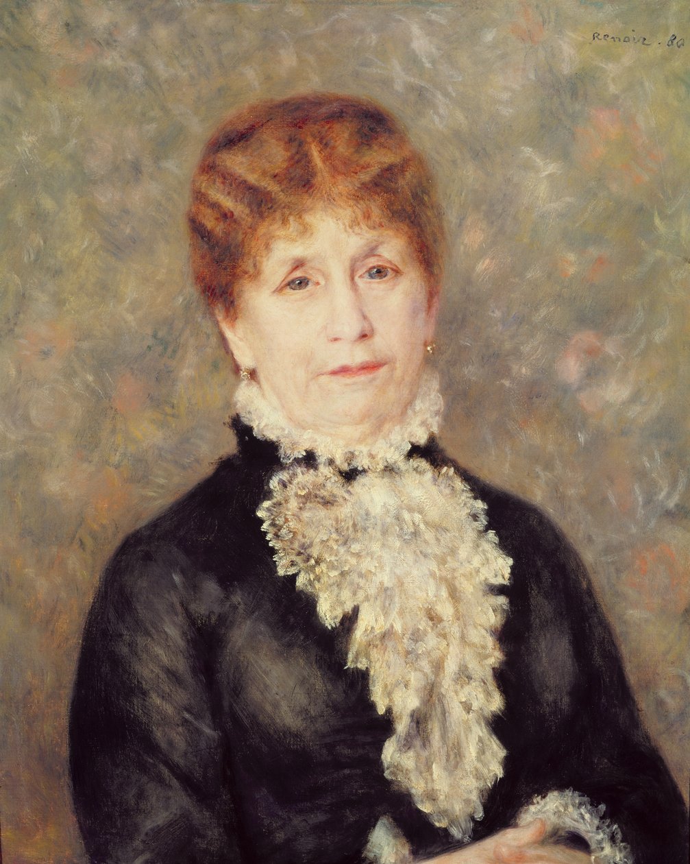 Madame Eugene Fould, 1880 av Pierre Auguste Renoir