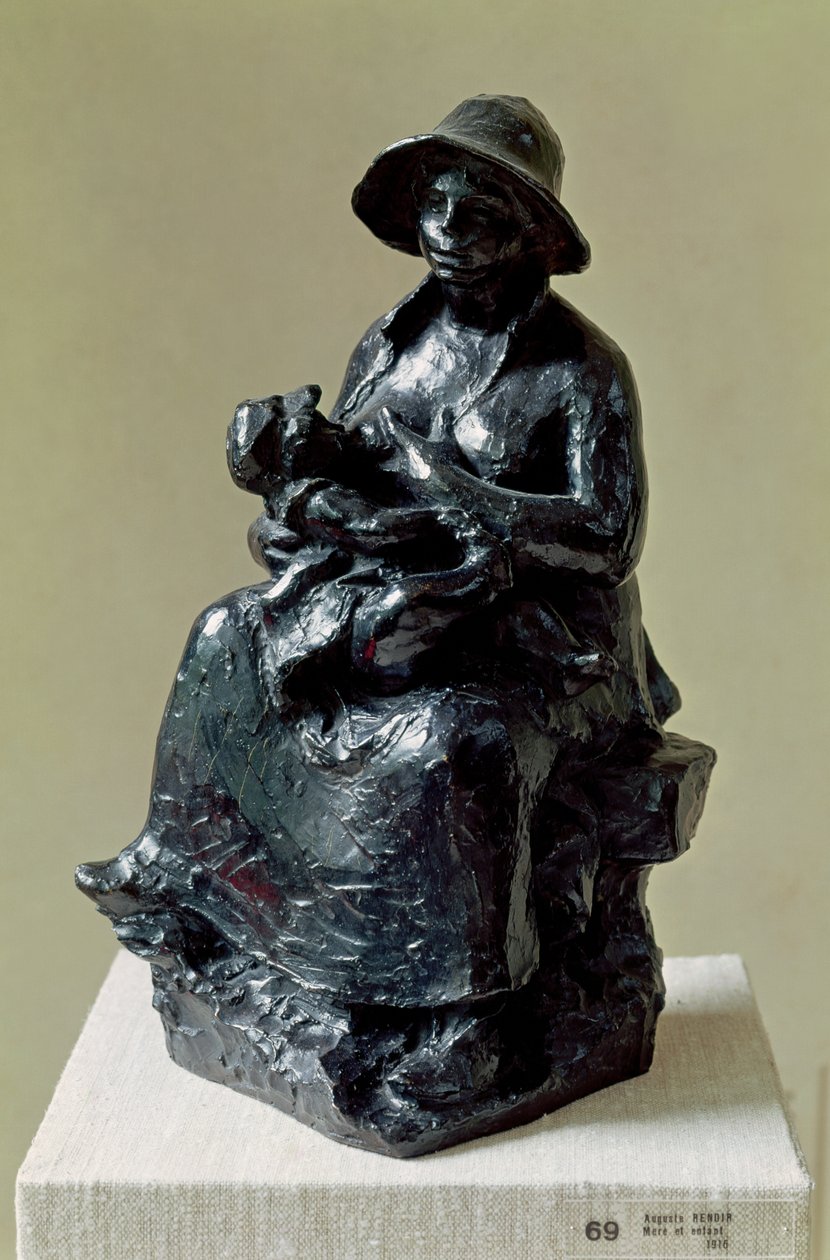 Moderskap, 1916 (brons) av Pierre Auguste Renoir