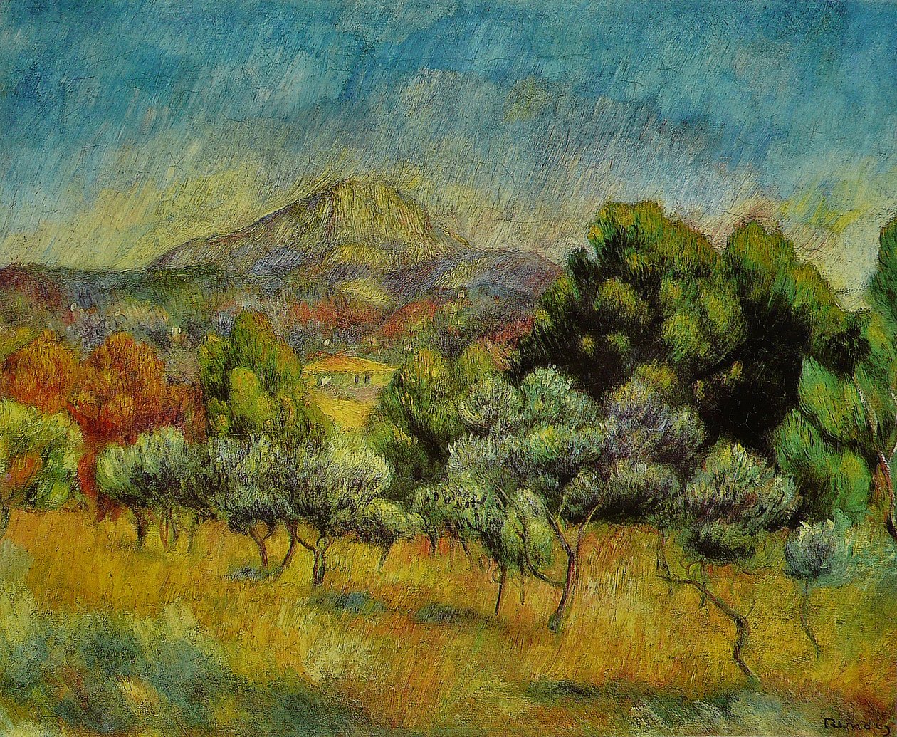 Montagne Sainte-Victoire av Pierre Auguste Renoir