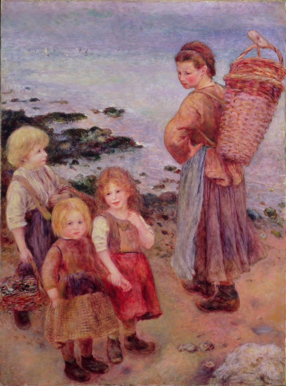 Musselfiskare i Berneval, 1879 av Pierre Auguste Renoir