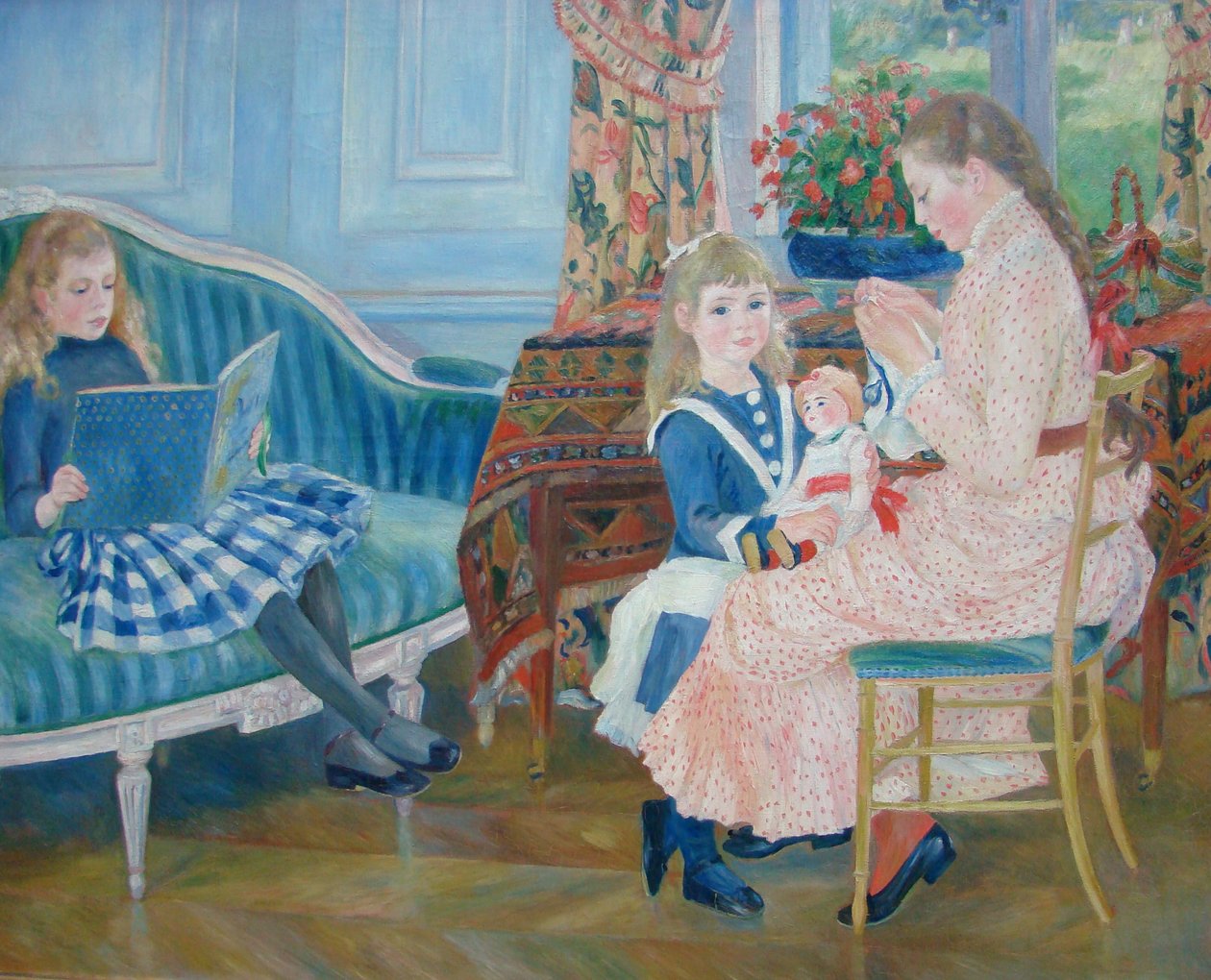 Eftermiddag av barn i Wargemont av Pierre Auguste Renoir