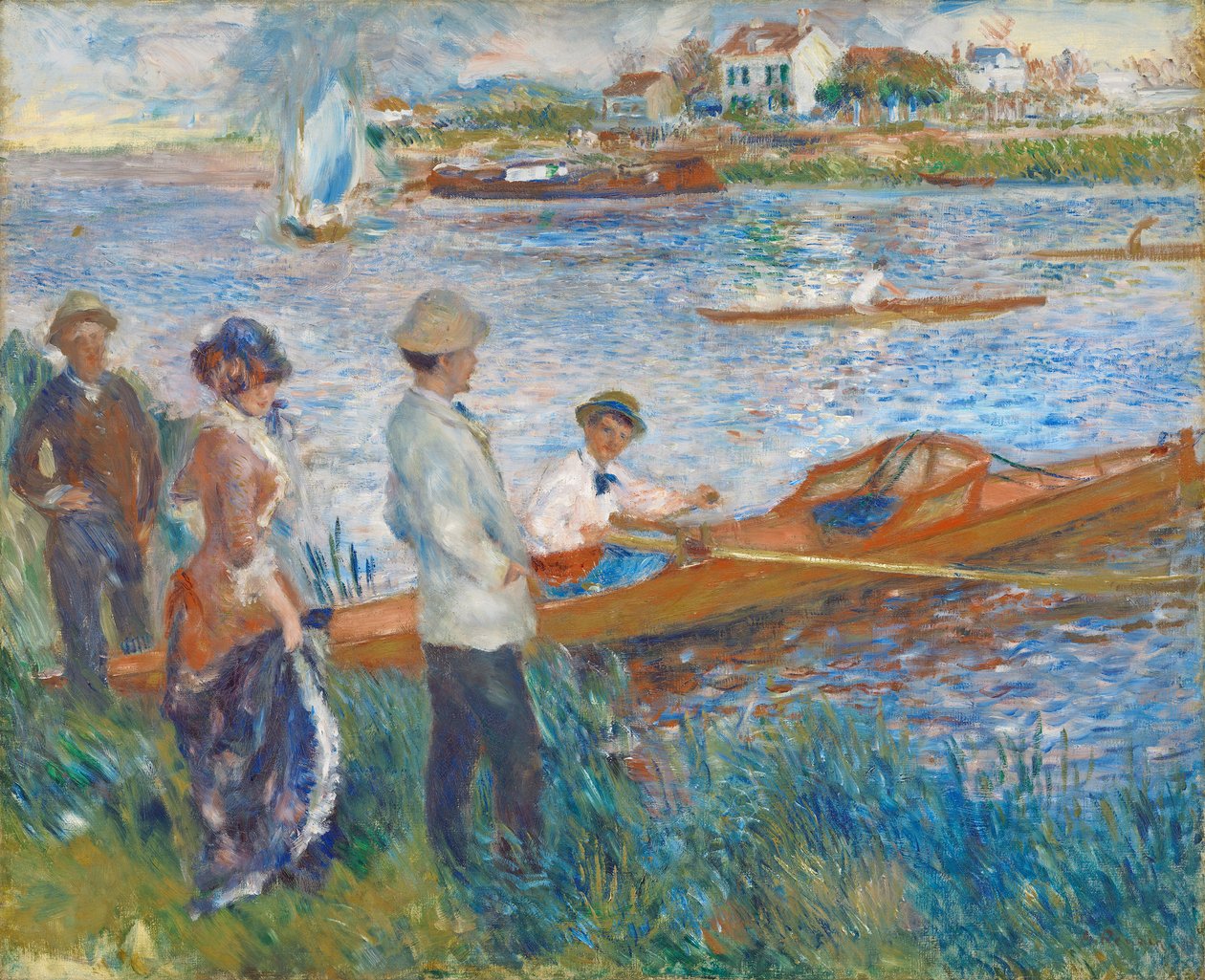 Oare i Chatou, 1879 av Pierre Auguste Renoir
