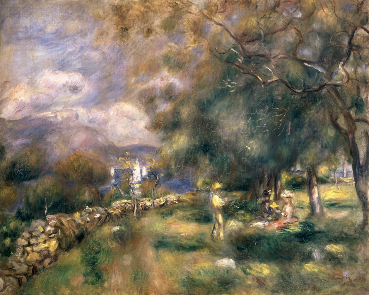 Halvön Saint-Jean, 1888 av Pierre Auguste Renoir