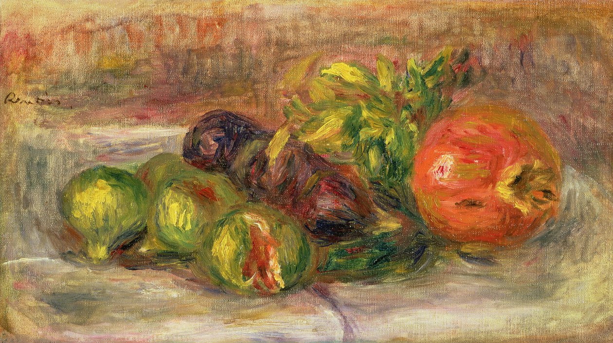 Granatäpplen och fikon, 1917 av Pierre Auguste Renoir