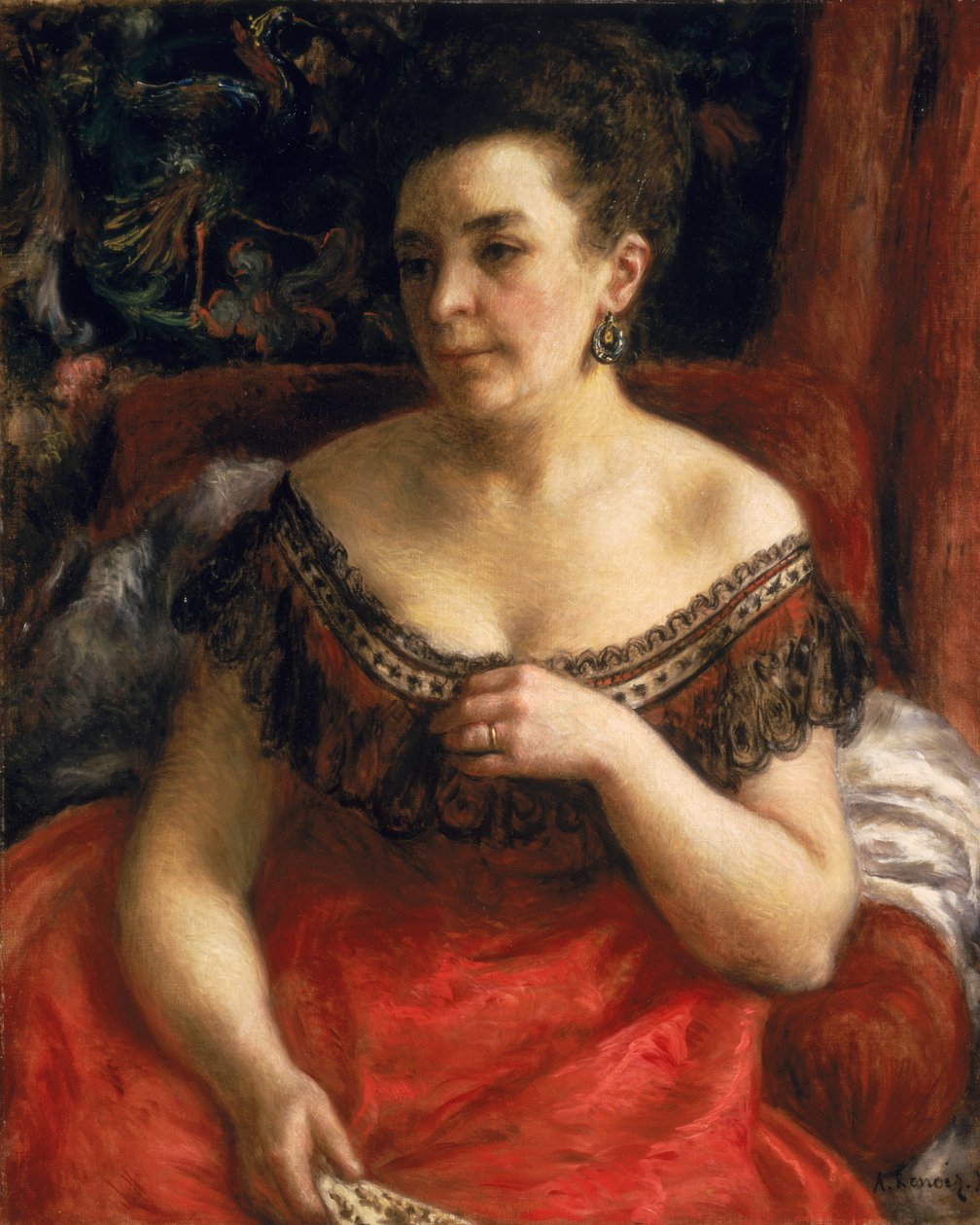 Porträtt av Blanche Marie Renoir (nee Blanc) 1870 av Pierre Auguste Renoir