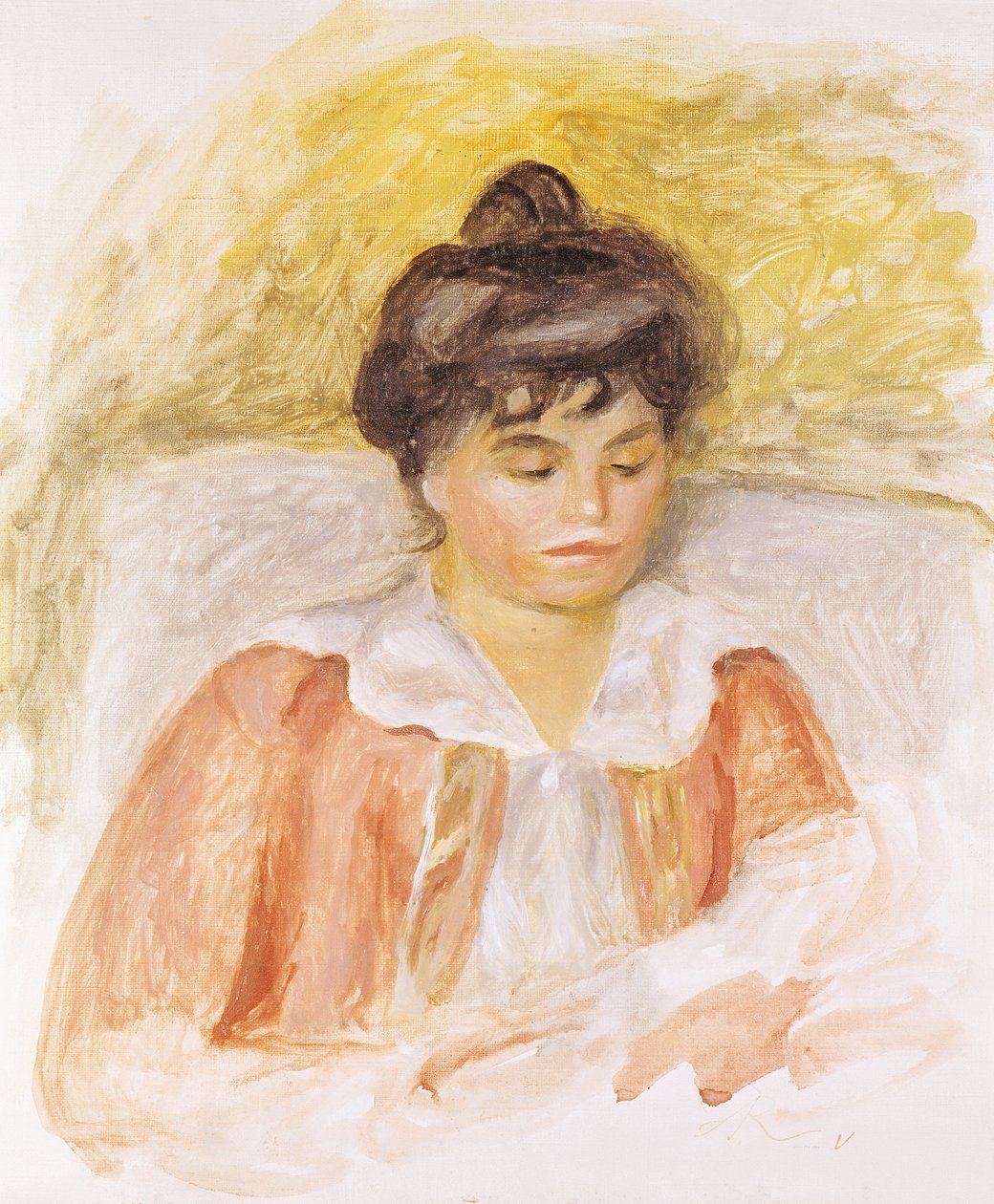 Porträtt av Madame Albert Andre av Pierre Auguste Renoir