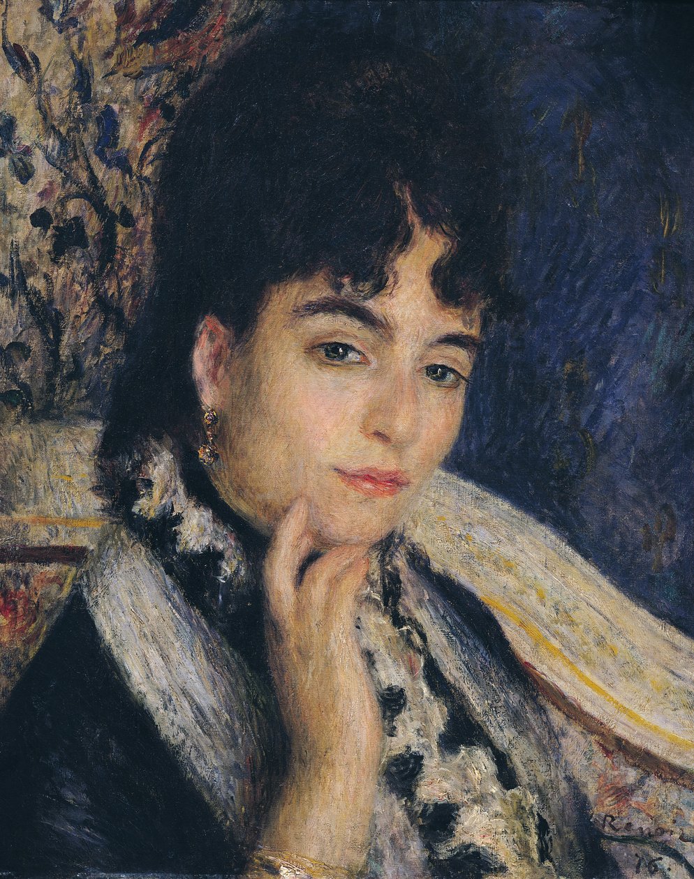Ata o Madame Alphonse Daudet (1844-1940) 1876 swed av Pierre Auguste Renoir