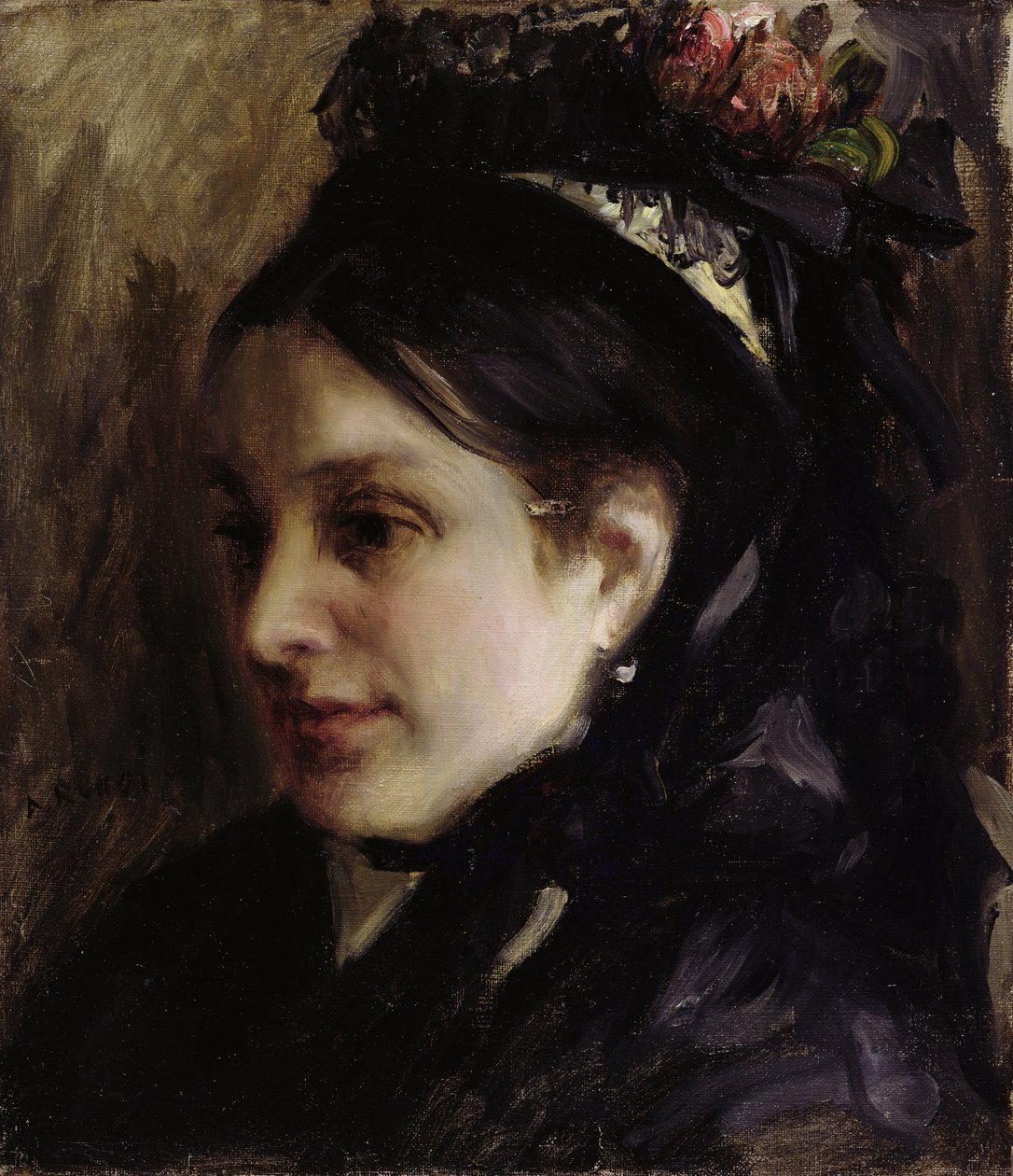 Porträtt av Rapha Maitre, 1870 av Pierre Auguste Renoir