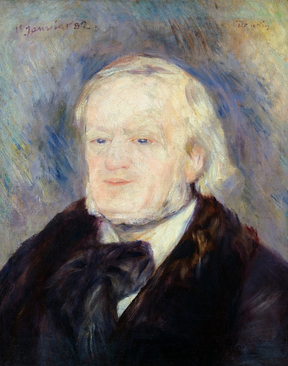 Porträtt av Richard Wagner (1813-83) 1882 av Pierre Auguste Renoir