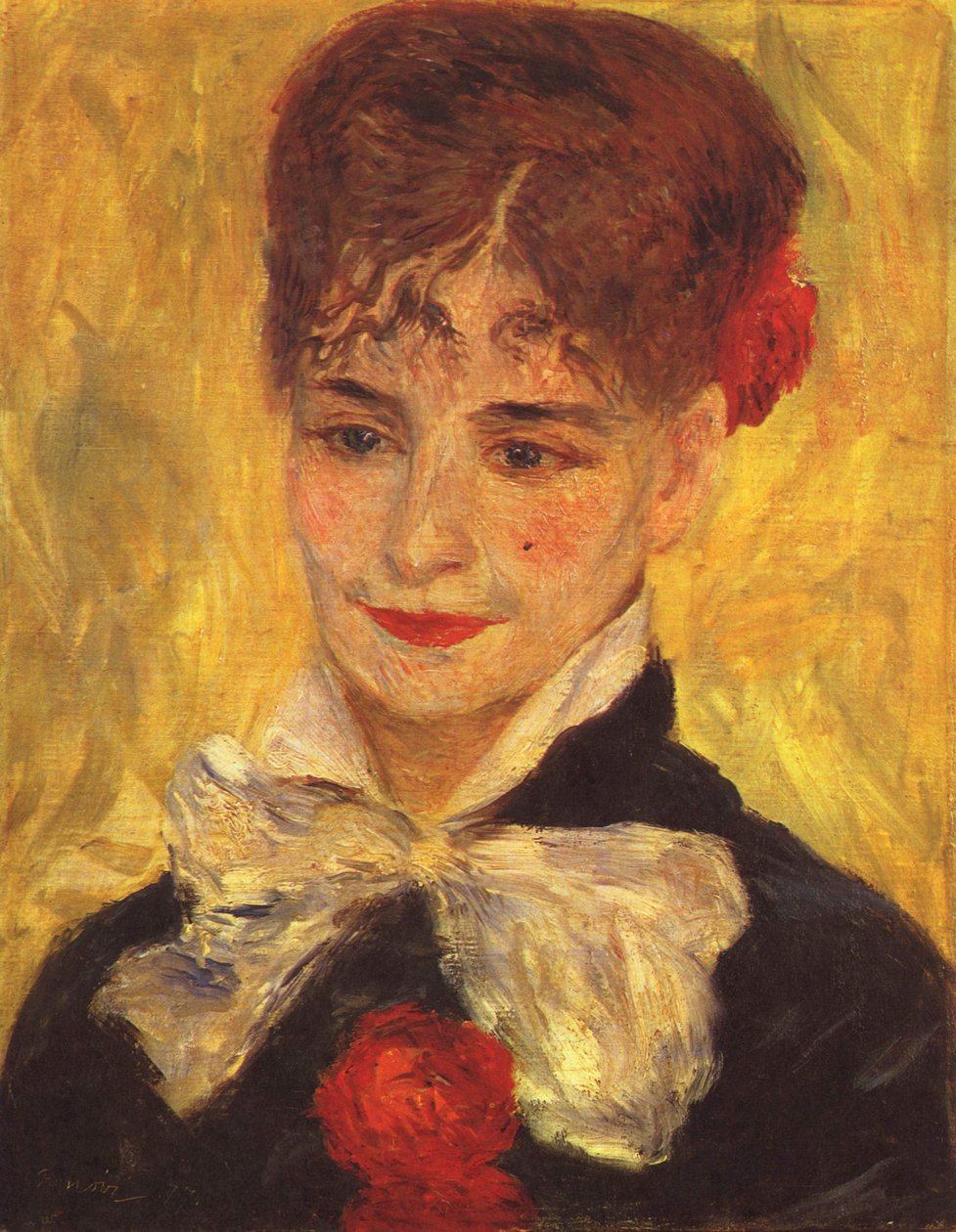 Porträtt av Mme. Iscoovesco av Pierre Auguste Renoir