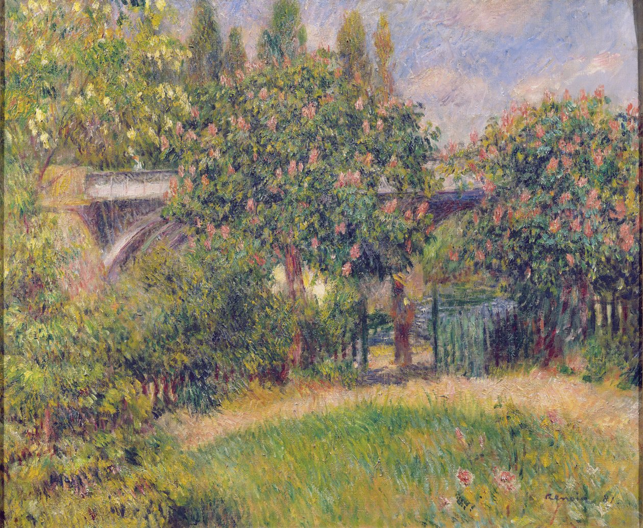Järnvägsbron vid Chatou, 1881 av Pierre Auguste Renoir