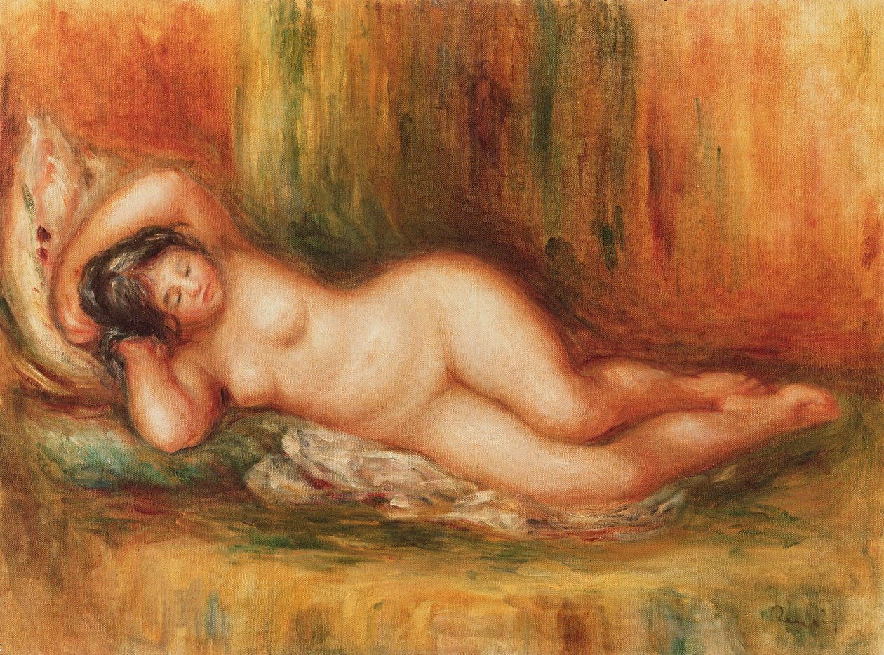 Liggande badare av Pierre Auguste Renoir