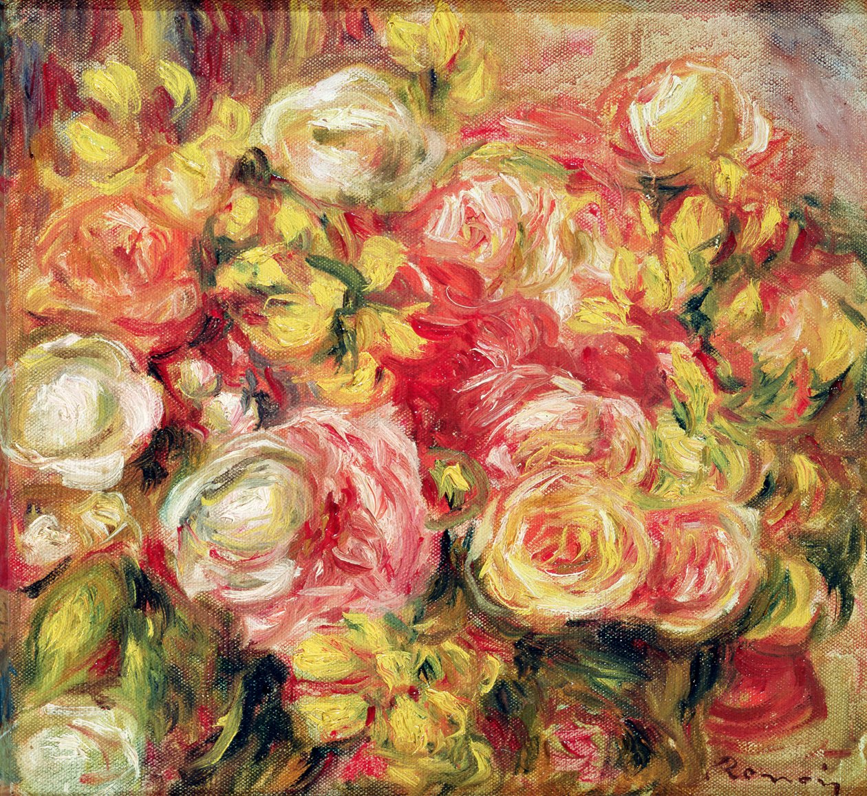 Roses, 1915 sverige av Pierre Auguste Renoir