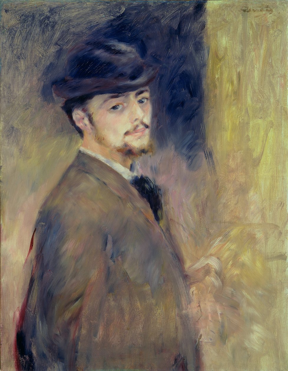 Självporträtt, 1876 av Pierre Auguste Renoir