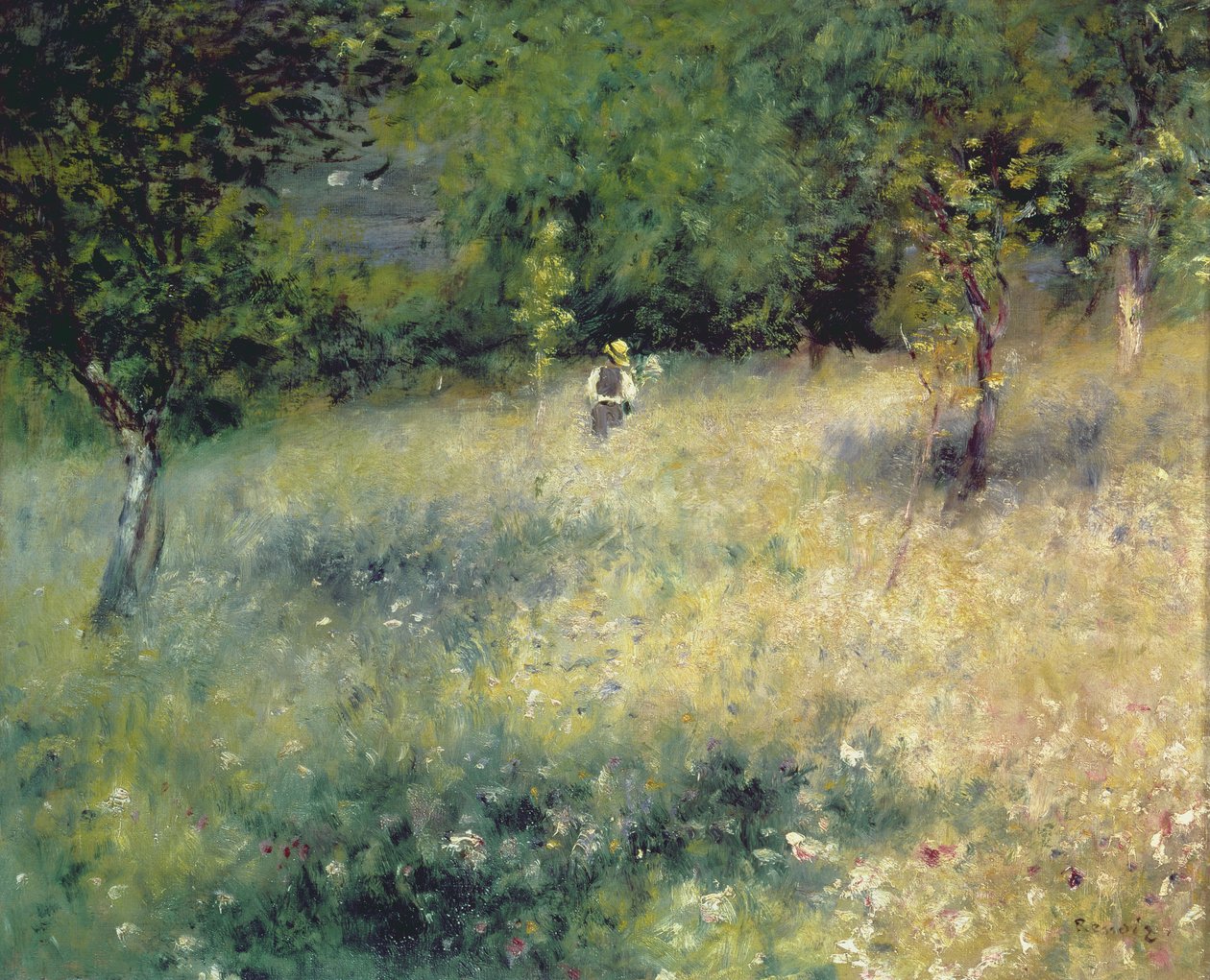 Vår vid Chatou, ca 1872-5 av Pierre Auguste Renoir