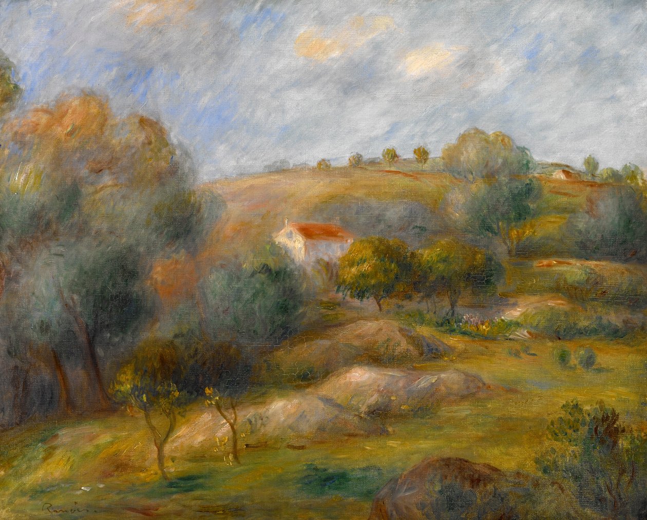 Springtime in Essoyes av Pierre Auguste Renoir