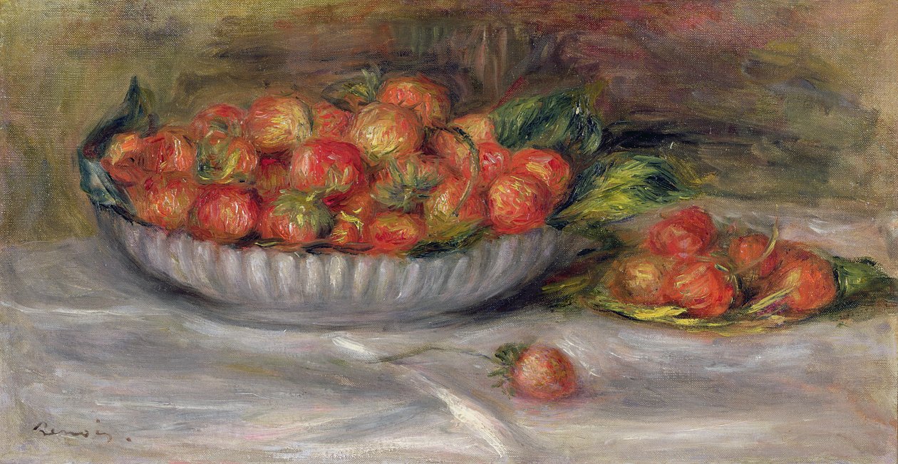 Stilleben med jordgubbar, 1914 av Pierre Auguste Renoir