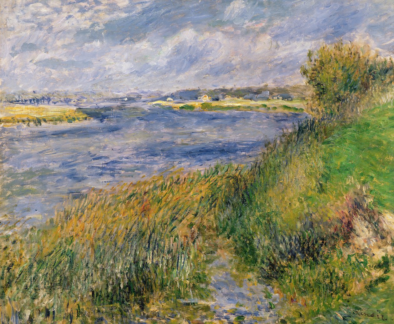 Seine-banterna, Champrosay, 1876 av Pierre Auguste Renoir